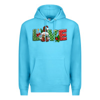 Ocean Blue love christmas gnome Premium Hoodie - BundleAndBundleShop