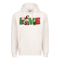 Pale Pink love christmas gnome Premium Hoodie - BundleAndBundleShop