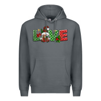 Rock love christmas gnome Premium Hoodie - BundleAndBundleShop