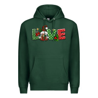 Sports Green love christmas gnome Premium Hoodie - BundleAndBundleShop