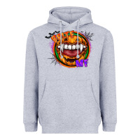 Heather Grey brite me Heavyweight Hoodie - CowhideDigitalArt