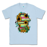 Dusty Blue Coahuila State Of Mexico Map Classic Tee - RanaPortraitStore