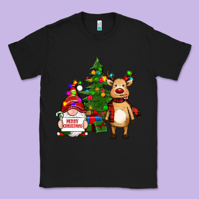 Merry Christmas Gnomes, Reindeer Classic Tee Designed By Ranaportraitstore