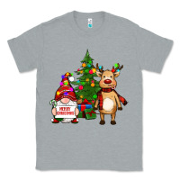 Heather Grey merry christmas gnomes, reindeer Classic Tee - RanaPortraitStore