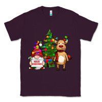 Plum merry christmas gnomes, reindeer Classic Tee - RanaPortraitStore