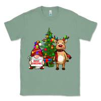 Sage merry christmas gnomes, reindeer Classic Tee - RanaPortraitStore
