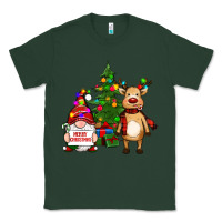 Sports Green merry christmas gnomes, reindeer Classic Tee - RanaPortraitStore