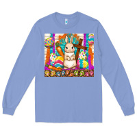 Colony Blue easter day rabbit Long Sleeve Tee - TumblerDesignByShophia