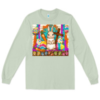 Matcha easter day rabbit Long Sleeve Tee - TumblerDesignByShophia