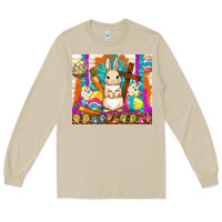 Mushroom easter day rabbit Long Sleeve Tee - TumblerDesignByShophia