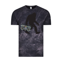 Cloud Black bigfoot beatbox boom box retro   bigfoot boom box Vintage Tee - DesigneFamous