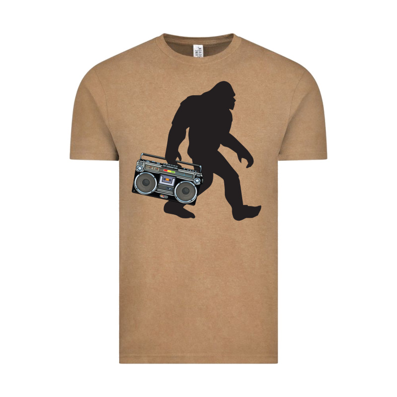 Bigfoot Beatbox Boom Box Retro   Bigfoot Boom Box Vintage Tee by DesigneFamous | Teevron
