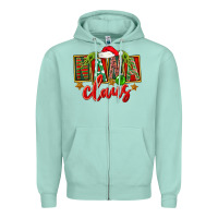 Christmas Nana Claus Zipper Hoodie | Teevron