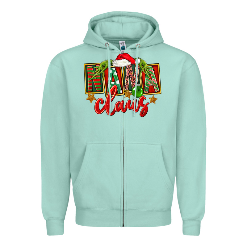 Christmas Nana Claus Zipper Hoodie by FaDigitalArtStudio | Teevron