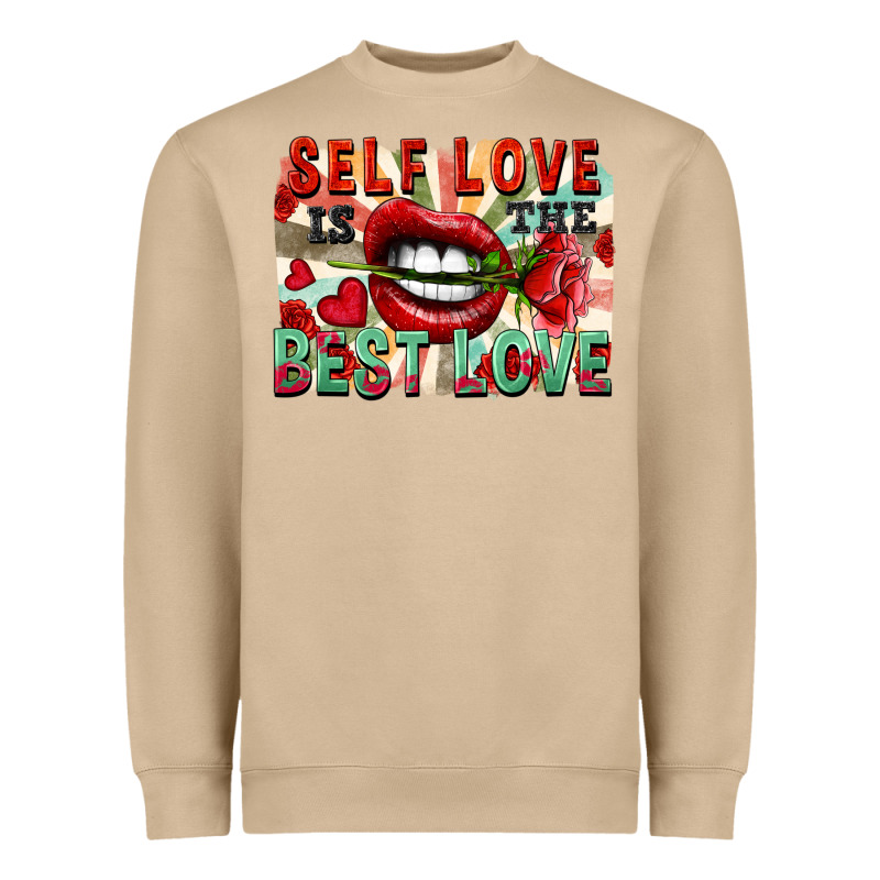 Self Love Is The Best Love Heavyweight Sweatshirt by FaDigitalArtStudio | Teevron