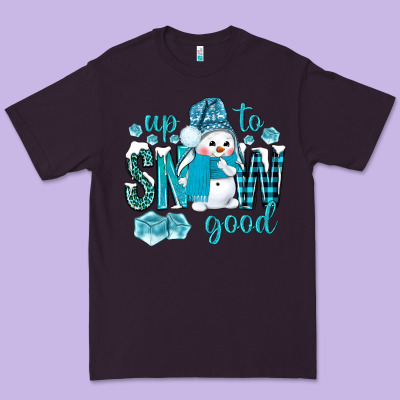 Up To Snow Good And Cute Snowman Premium Tee Designed By Bundleandbundleshop