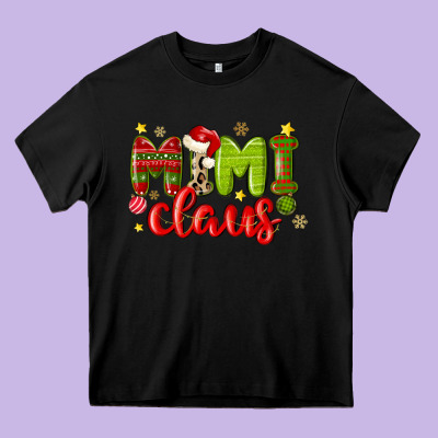 Mimi Claus Heavy Core Tee Designed By Maliassmallbusiness