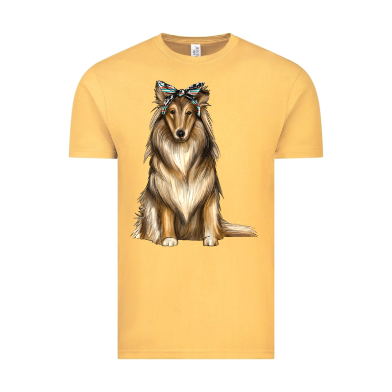 Collie With Bandanna Vintage Tee by texasbilliewilder | Teevron
