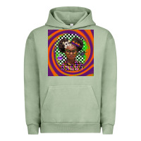 Pigment Oil Green halloween african girl Urban Hoodie - BarkalooDesign
