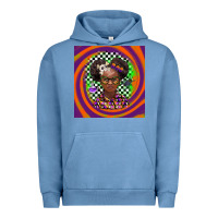 Pigment Pebble Blue halloween african girl Urban Hoodie - BarkalooDesign