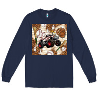 Navy baseball crusher Long Sleeve Tee - TumblerDesignByShophia