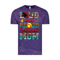 Cloud Purple loud and proud softball mom Vintage Tee - RanaPortraitStore