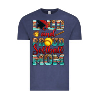 Vintage Denim loud and proud softball mom Vintage Tee - RanaPortraitStore