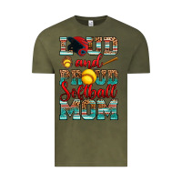 Vintage Olive loud and proud softball mom Vintage Tee - RanaPortraitStore