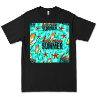 Black Hot Mom Summer Digital Paper Premium Tee - BundleAndBundleShop