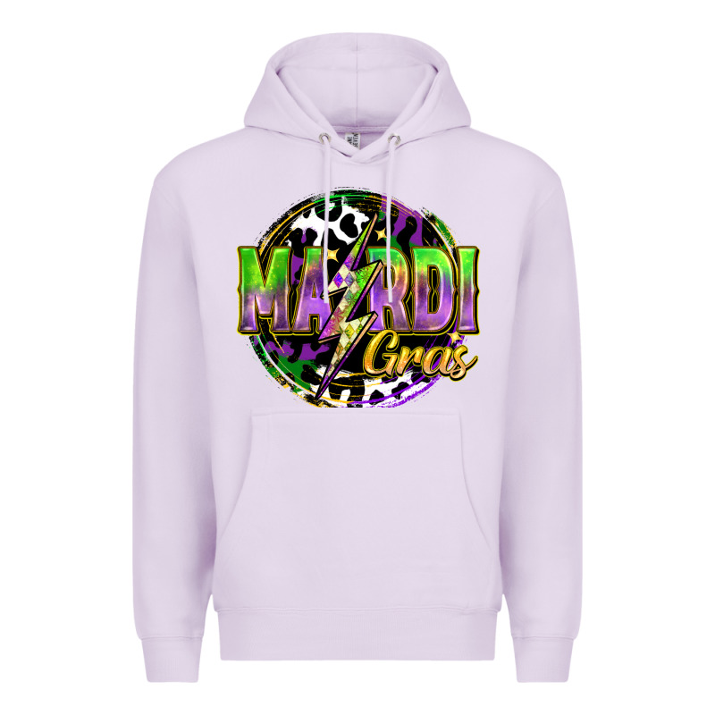 Mardi Gras Lightning Premium Hoodie by FaDigitalArtStudio | Teevron