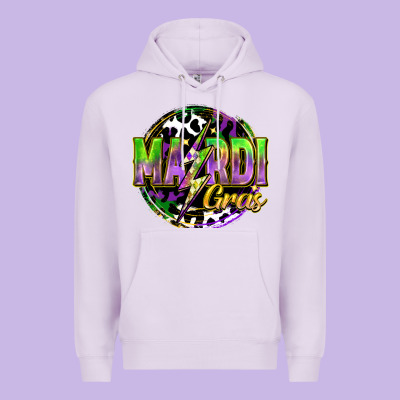 Mardi Gras Lightning Premium Hoodie Designed By Fadigitalartstudio