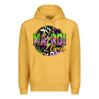Mustard mardi gras lightning Premium Hoodie - FaDigitalArtStudio