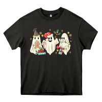 Asphalt Christmas ghosts Heavy Core Tee - MaliasSmallBusiness