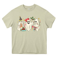 Mossy Christmas ghosts Heavy Core Tee - MaliasSmallBusiness