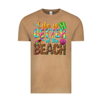 Vintage Camel Life is better at the beach Vintage Tee - NancyCooperArtShop
