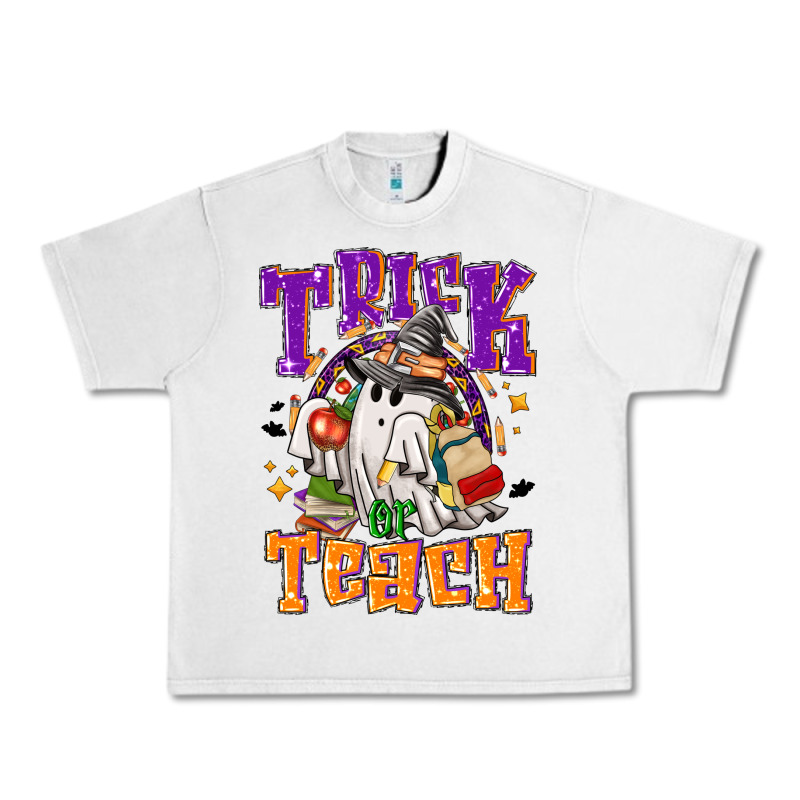 Trick Or Teach Halloween Urban Heavy Tee by NancyCooperArtShop | Teevron