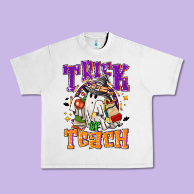 Trick Or Teach Halloween Urban Heavy Tee Designed By Nancycooperartshop