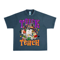 Midnight Navy trick or teach halloween Urban Heavy Tee - NancyCooperArtShop