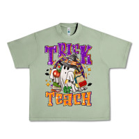 Oil Green trick or teach halloween Urban Heavy Tee - NancyCooperArtShop