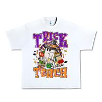White trick or teach halloween Urban Heavy Tee - NancyCooperArtShop