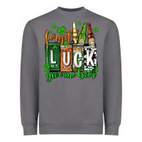 Storm St. Patrick's Forget luck give me beer Heavyweight Sweatshirt - OliviaCreatesArt