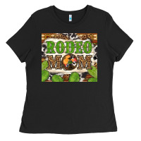 Black Western Rodeo Mom Tumbler Ladies Tee - BundleAndBundleShop