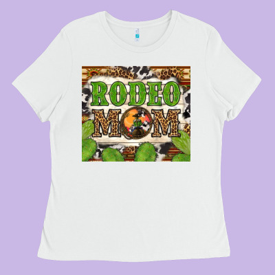 Western Rodeo Mom Tumbler Ladies Tee Designed By Bundleandbundleshop