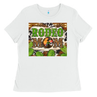 White Western Rodeo Mom Tumbler Ladies Tee - BundleAndBundleShop