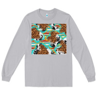 Moon Dust serape cowhide and leopard with glitter Long Sleeve Tee - TumblerDesignByShophia