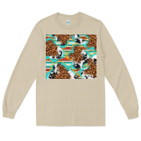 Mushroom serape cowhide and leopard with glitter Long Sleeve Tee - TumblerDesignByShophia