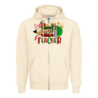 Sandshell Christmas Teacher Pencil Zipper Hoodie - FaDigitalArtStudio