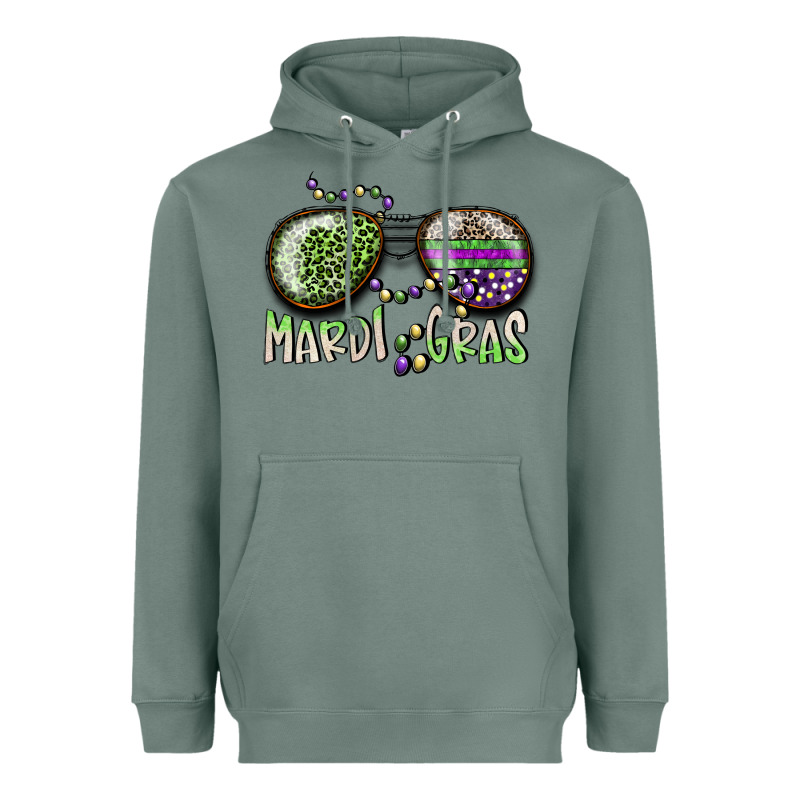 Mardi Gras Heavyweight Hoodie by SublimationCraftShop | Teevron