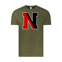 Vintage Olive Northeastern Gifts, Huskies Long Sleeve Vintage Tee - DesigneFamous