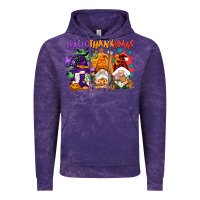 Cloud Purple Hallothanksmas gnomes Vintage Hoodie - NancyCooperArtShop